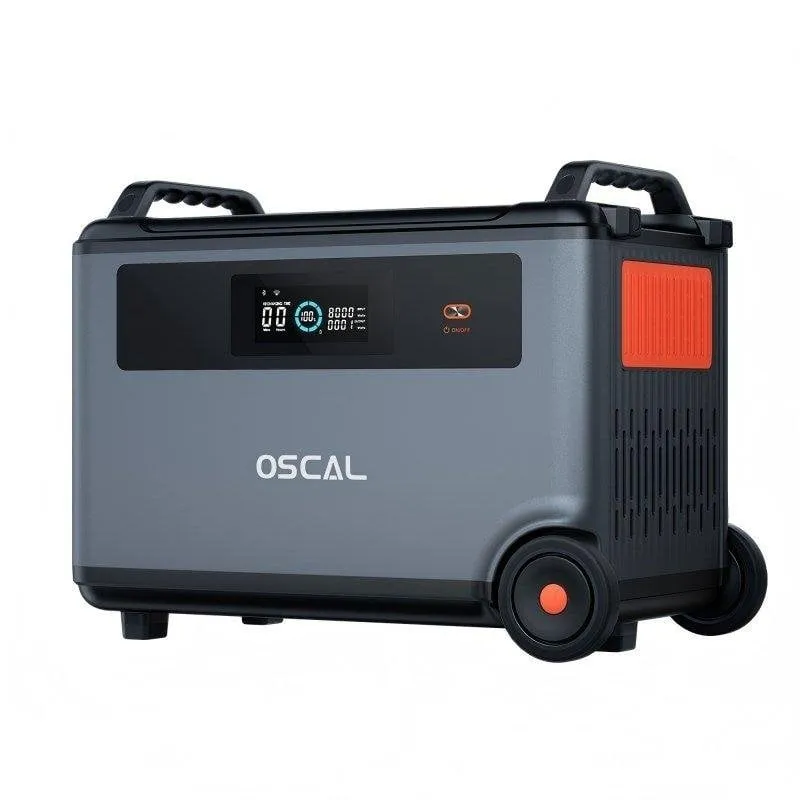 Stazione di energia OSCAL BP3600 3600Wh Batteria LiFePO4 Compatibile PowerMax 6000