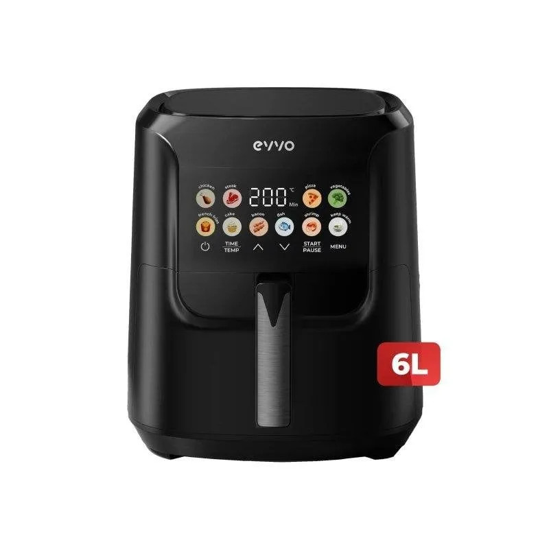 Friggitrice ad Aria Evvo Tasty Fryer Advance 6L 1700W Doppia Resistenza