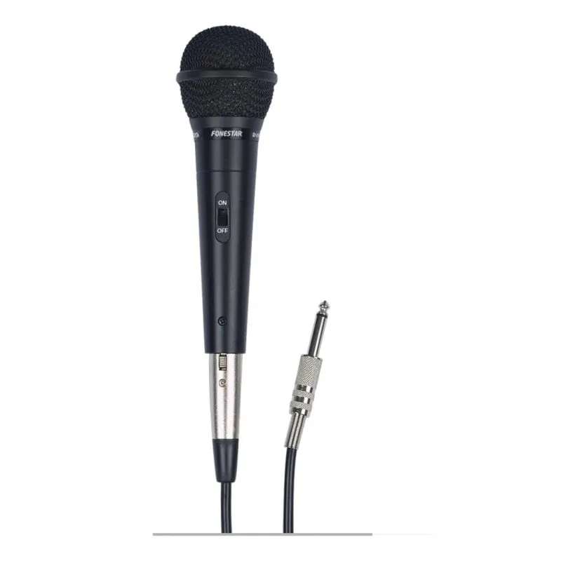 Microfono Fonestar FDM-1020 XLR dinamico con interruttore e custodia