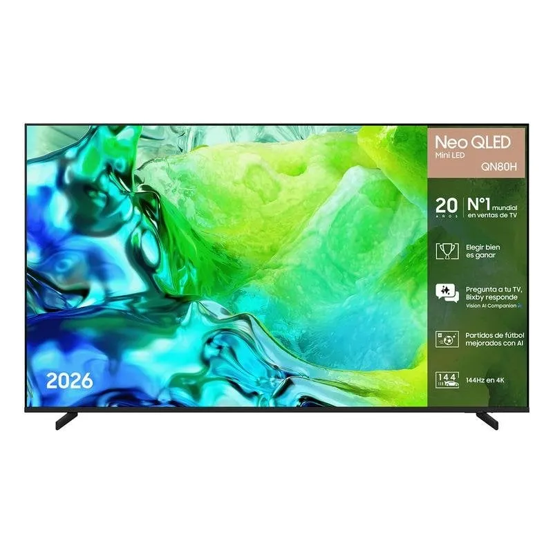 TV Samsung Neo QLED QN80H 85" 4K UltraHD 144Hz Smart TV Tizen HDR10+ Dolby Atmos