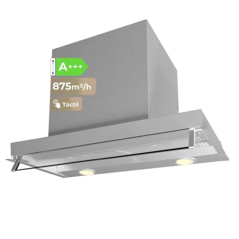 Campana extractora Evvo CEi55 Inox Canalizzazione 55cm LED silenziosa
