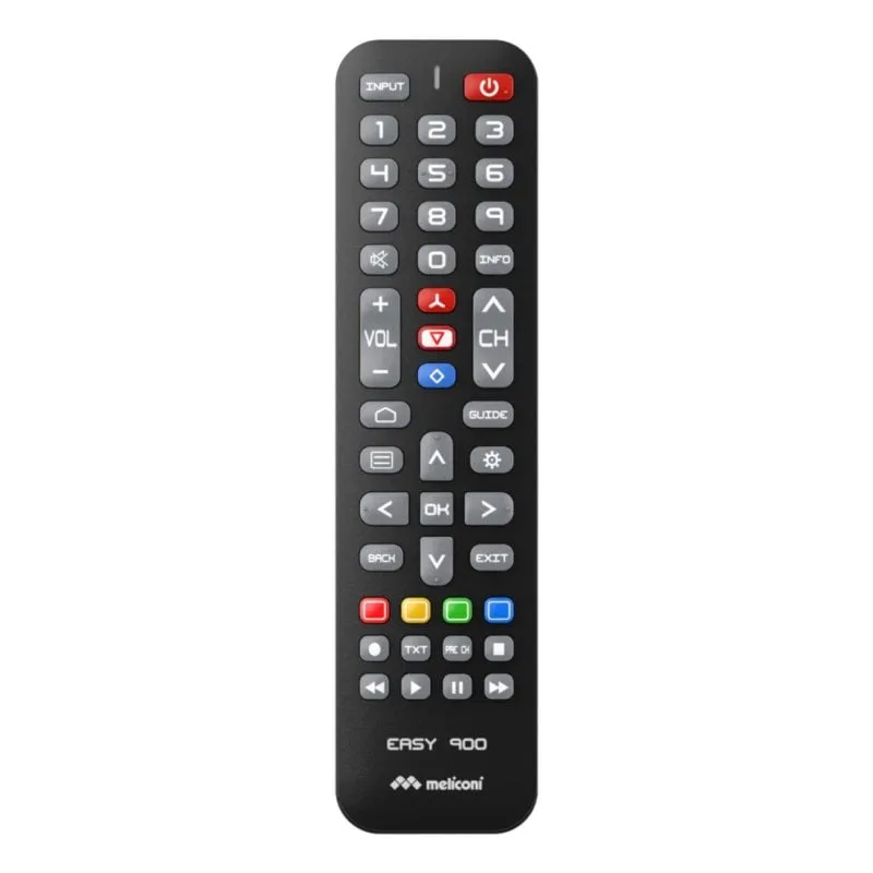 Telecomando Meliconi 808064 TV IR Wireless Nero