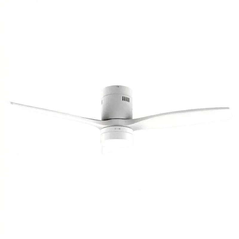 Ventilatore da Soffitto con Luce Evvo V553 White 40W 132cm 6 Velocità LED Telecomando