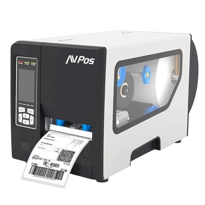 Stampante termica cablata AVPos AVP-E1 con schermo touch e alta velocità