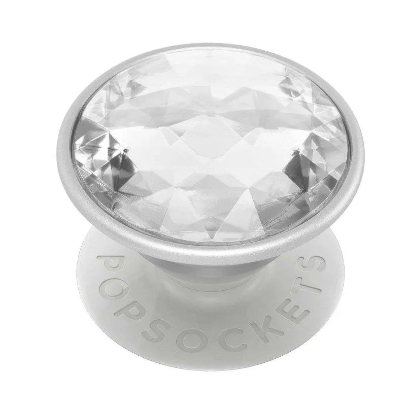Supporto PopSockets Adesivo Disco Crystal Silver