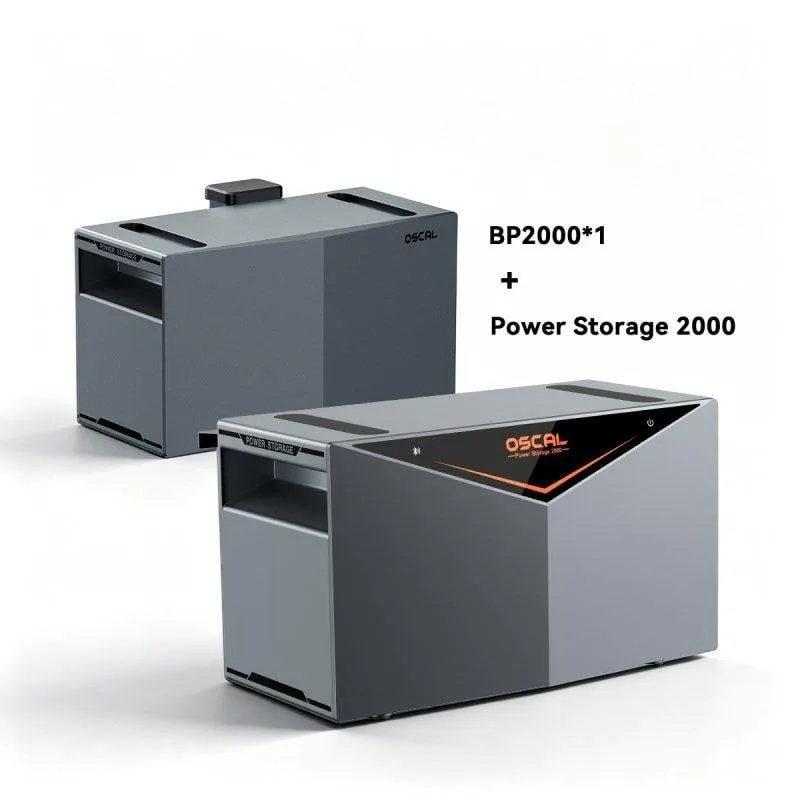 Stazione di energia Oscal Powerstorage2000 1920Wh 1200W 4 porte IP65 Batteria LiFePO4 MPPT controllo mobile