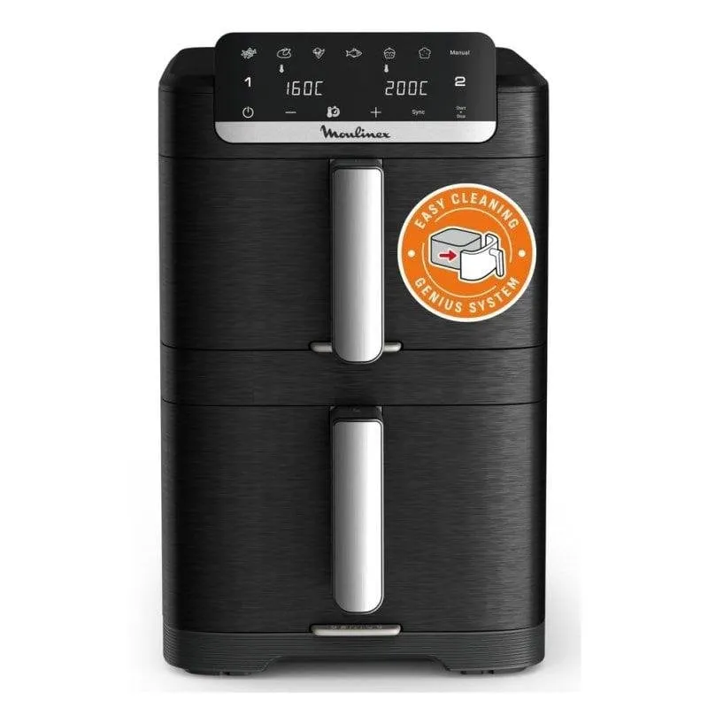 Friggitrice ad Aria Moulinex EZ7568F0 Torre 10 L 2700 W Touch Nera
