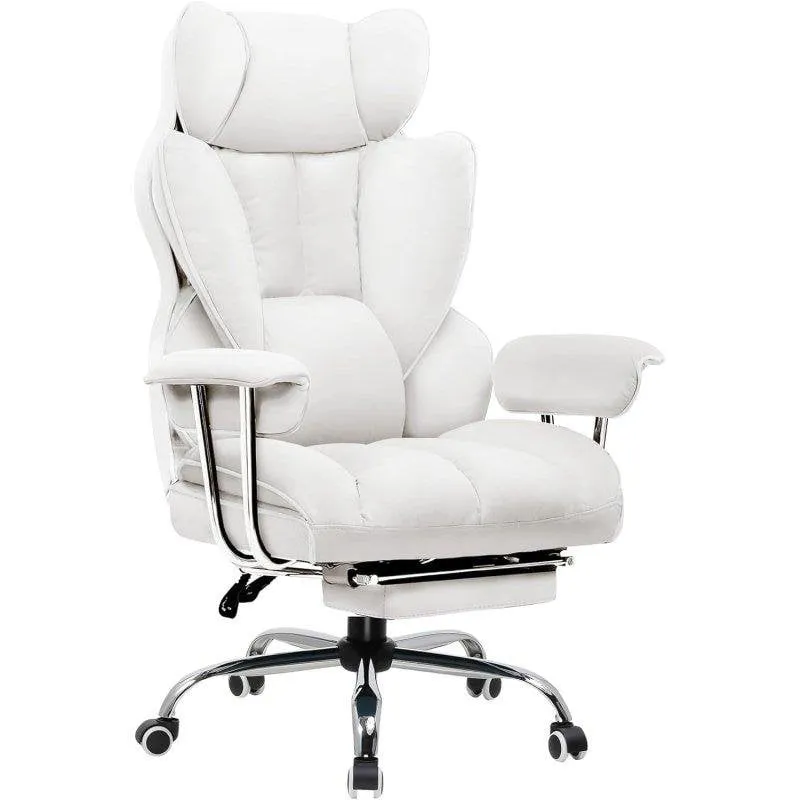 Sedia Gaming GTPLAYER Ergonomica con Poggiapiedi Bianco 180kg