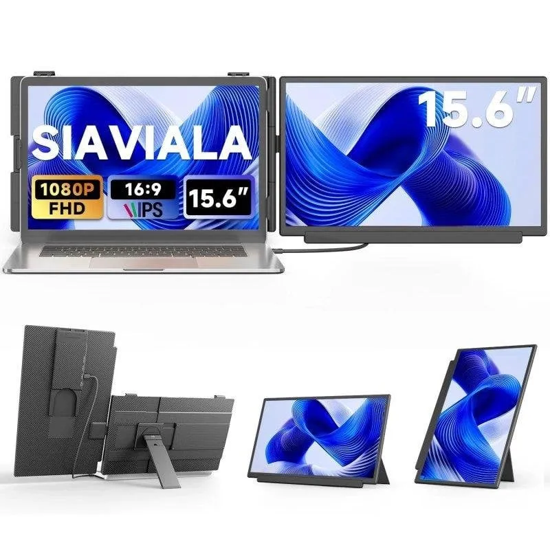 Monitor PC Siaviala M5 15,6" FullHD 60Hz IPS Doppio USB-C HDMI Kevlar