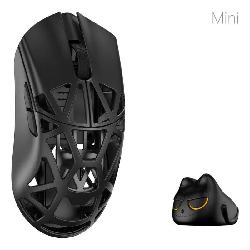 Ratón WLmouse MINI-SHIXIN RF wireless 30000 DPI 5 Pulsanti Ricaricabile Nero