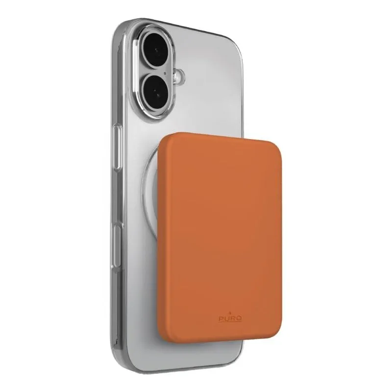 Batteria esterna PURO Mini Power Mag 4200 mAh MagSafe Arancione