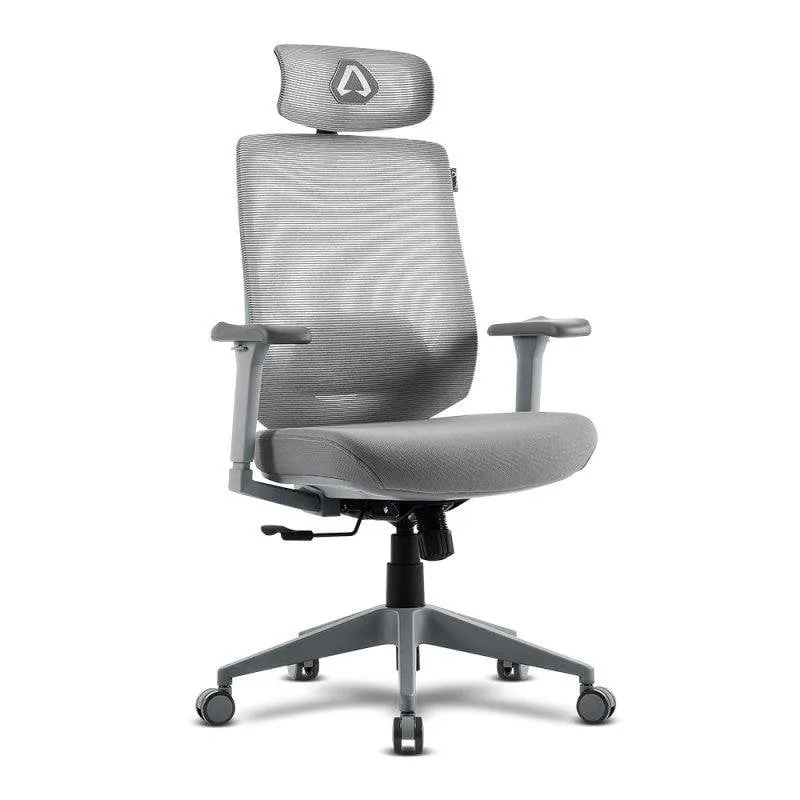 Sedia Stella Grey Alpha Gamer in Mesh
