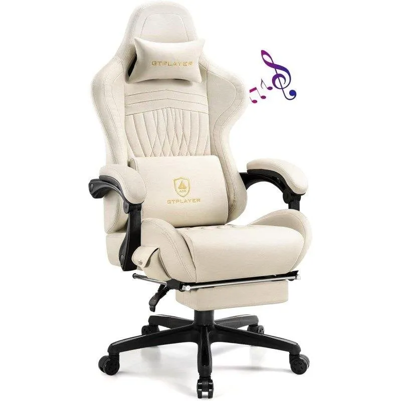 Sedia GTPLAYER Gaming Ergonomica con Altoparlanti Reposapiedi