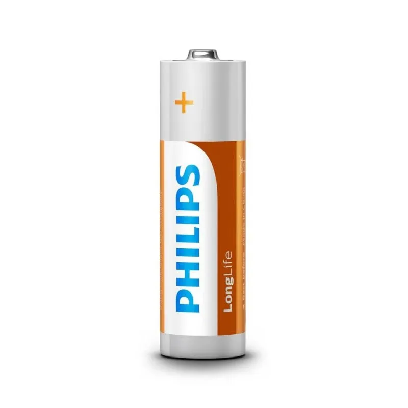 Pila Philips LongLife Zinc-Carbon 1,5 V AA (4 Unita)