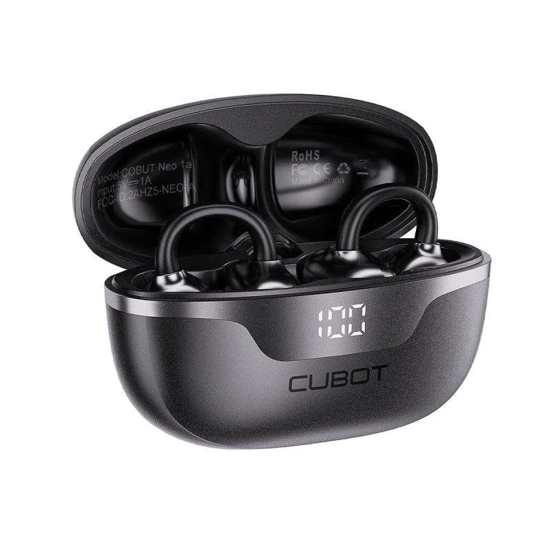 Auricolari Cubot Neo 1a wireless Bluetooth 6.0 ultraleggeri resistenti neri