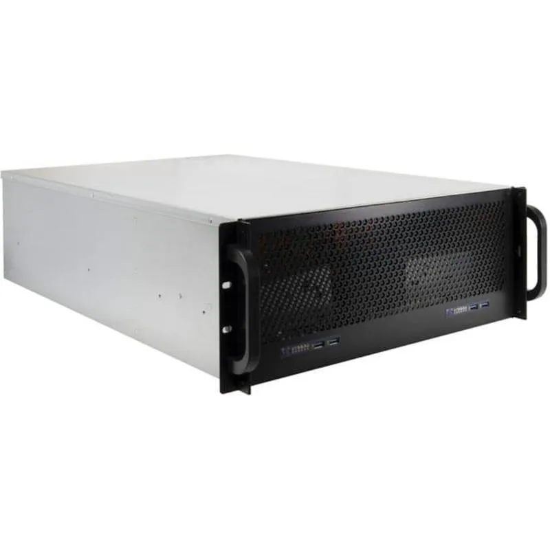 Server Inter-Tech 4U-465M2 doppio Mini-ITX 6 bay 4U Rack nero