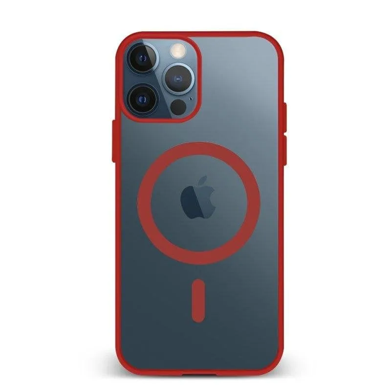 Custodia ibrida antishock Dam Electronics silicone e PVC trasparente per iPhone 15 Pro