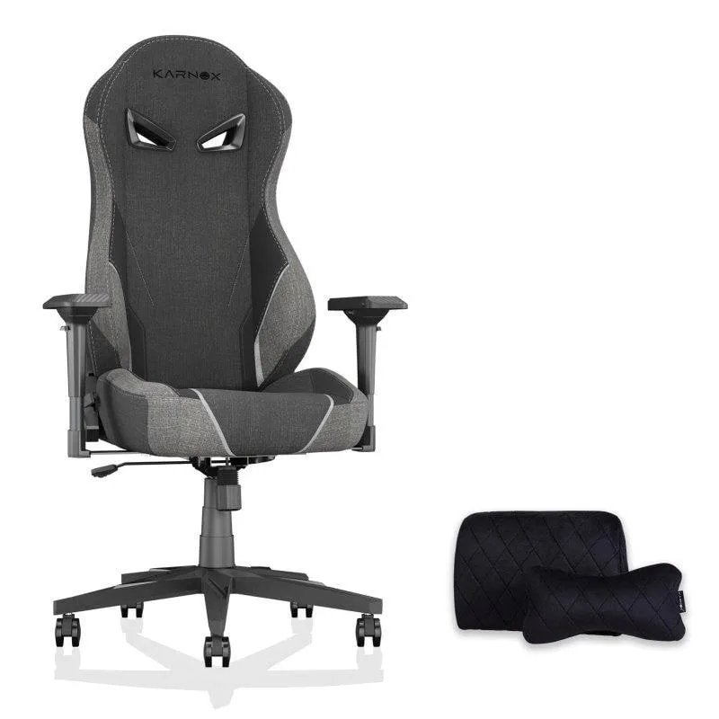 Sedia Gaming Rolipo KARNOX Grigio Scuro Reclinabile 155° Supporto Lombare