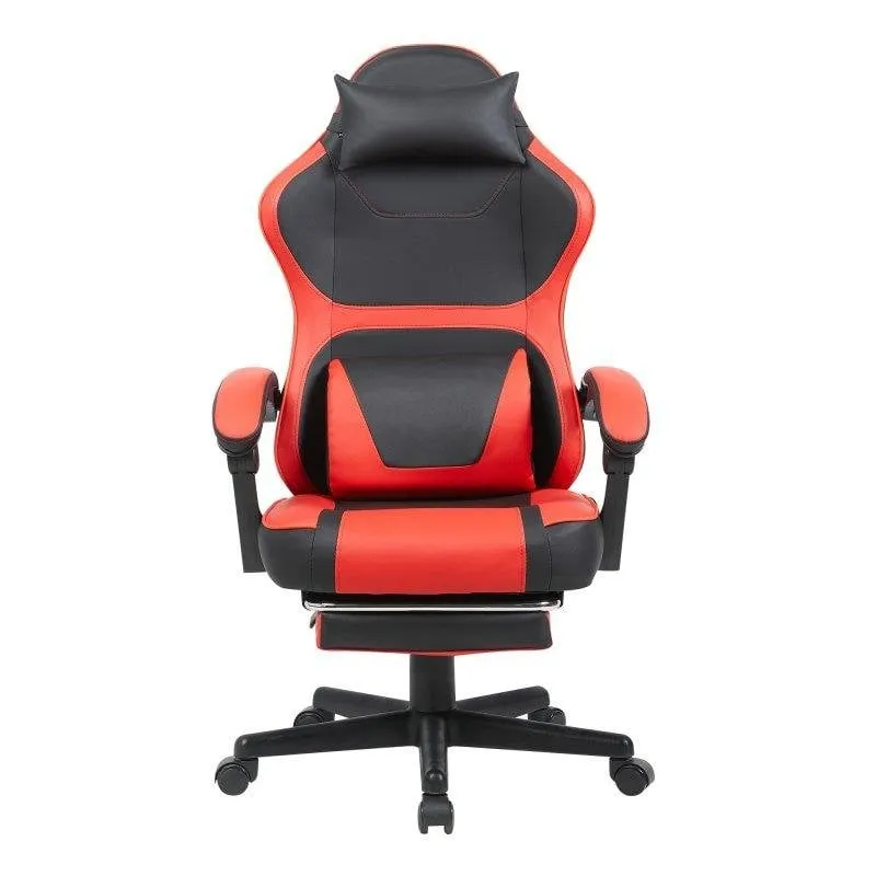 Sedia Gaming Rolipo W3490 Poggiapiedi Estensibile e Supporto Lombare Doppio