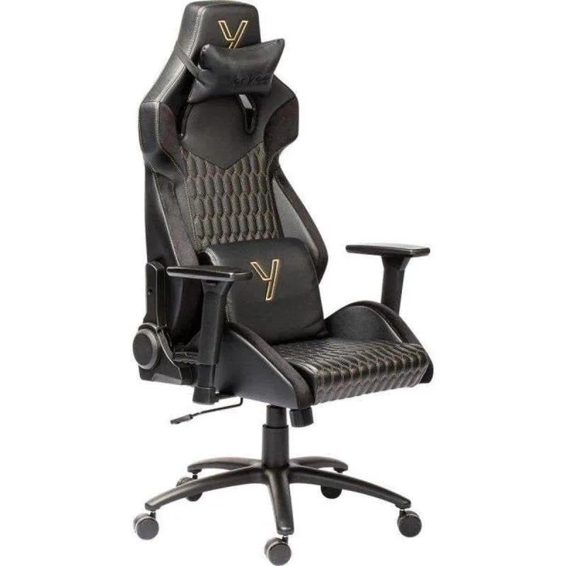 Sedia gaming Yenkee Onyx YGC 110GD PU pelle schiuma modellata bracci 3D