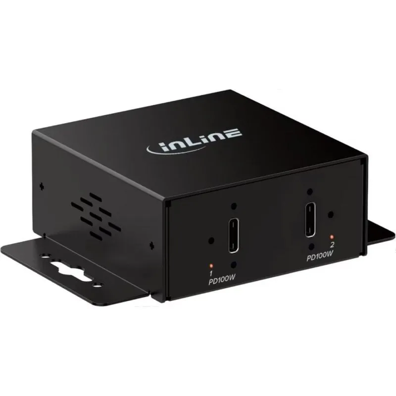 Caricatore USB-C InLine 200W Power Delivery 2 porte