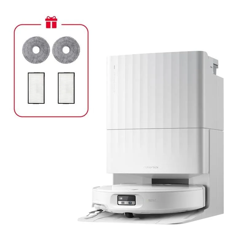 Robot Aspirapolvere Roborock Qrevo Edge 2X con Autosvuotamento Navigazione RetractSense 25.000 Pa