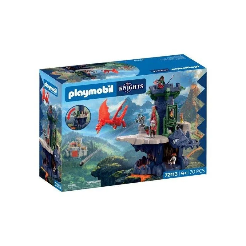 Playmobil Set di Costruzione Torre dei Cavalieri del Drago 72113 70 pezzi