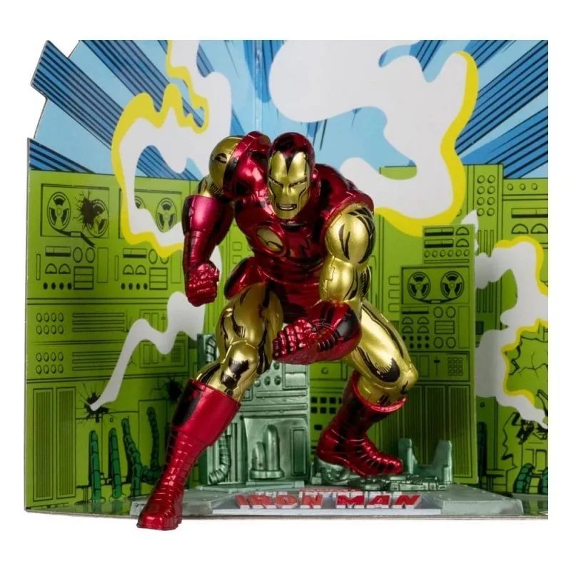 Statua Iron Man Classico Marvel McFarlane Diorama 18 cm da Collezione