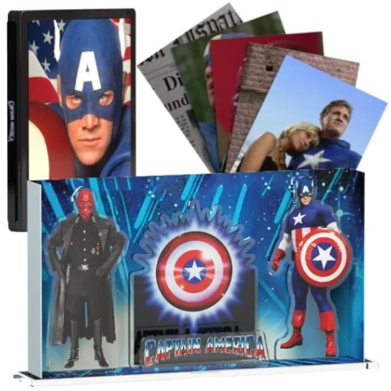 Display 3D Capitan America Espositore Steelbook Versione 6 con Blu-ray