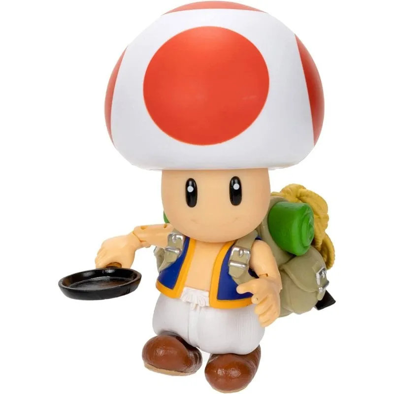 Figura Toad Jakks Super Mario Bros Il Film Articolata 11 cm Accessorio Padella
