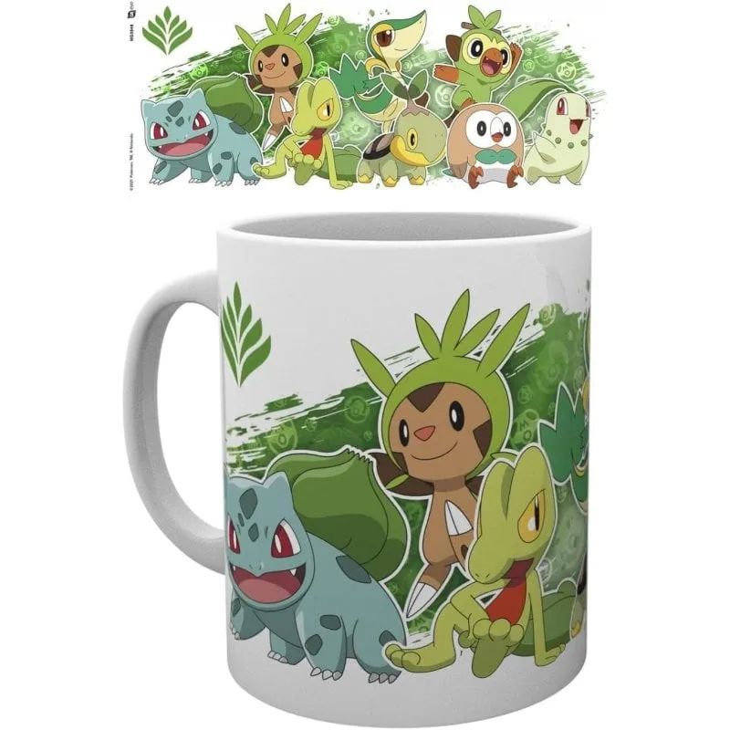 Tazza Pokémon Abystyle Grass Partners Ceramica 320 ml Microonde