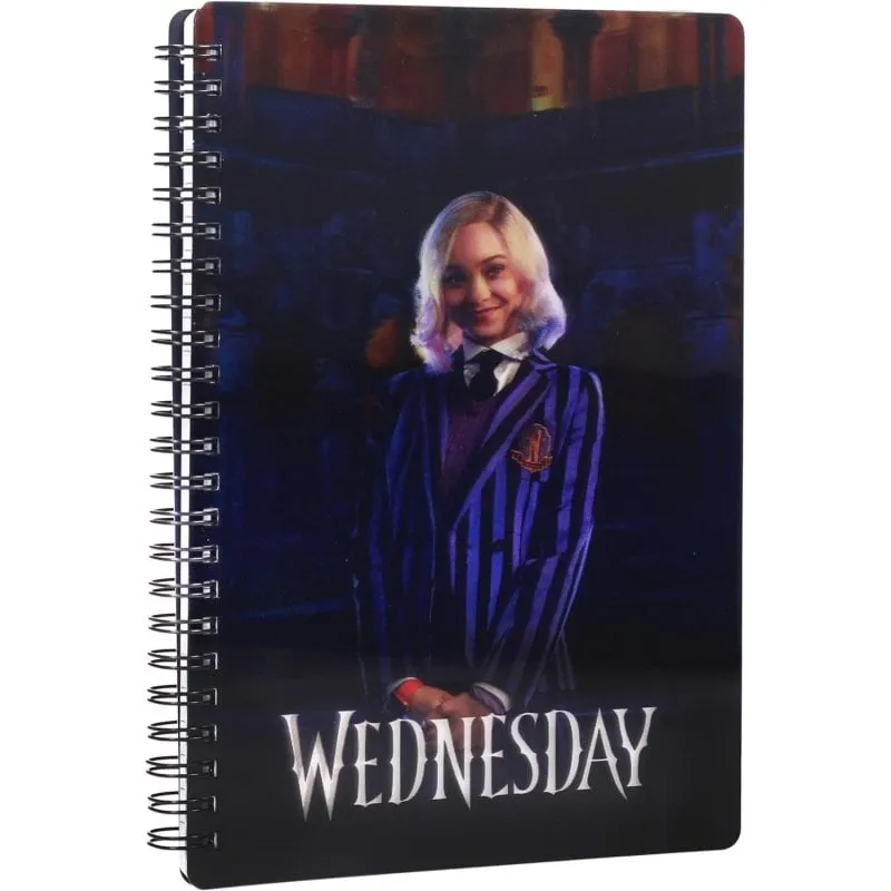 Quaderno Effetto 3D Enid Sinclair Wednesday Spirale Lenticolare