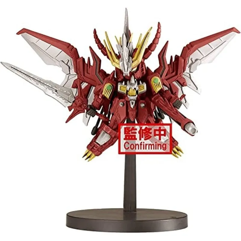 Figura God Fighter Red Lander SD Gundam Kougyokubuso 6 cm Base PVC