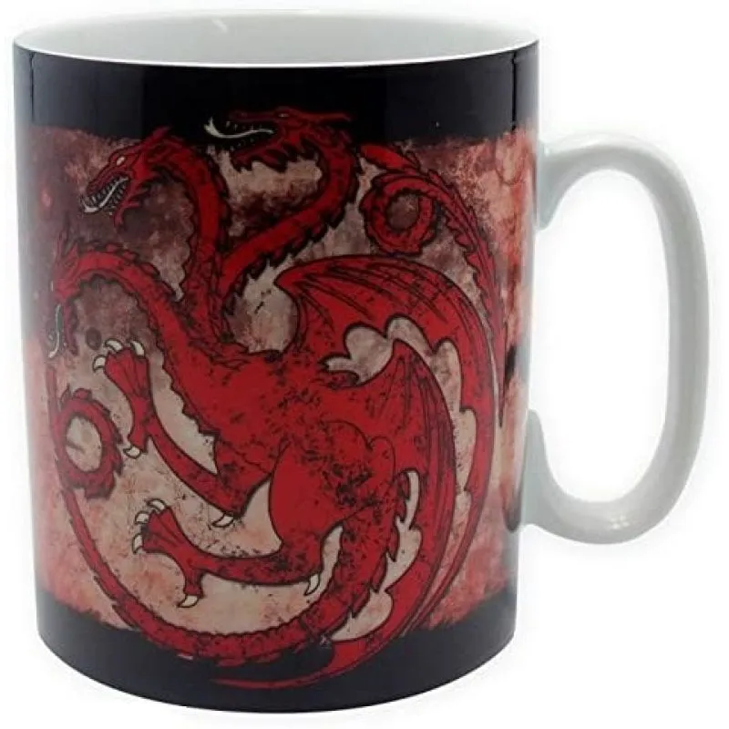 Tazza Game Of Thrones Abystyle Targaryen Fire And Blood Ceramica 460 ml