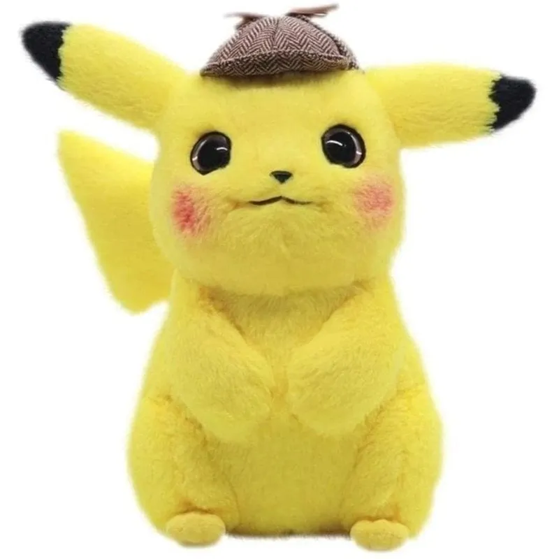 Peluche Pokémon Pikachu Detective 28 cm Cappello Fibra Poliestere