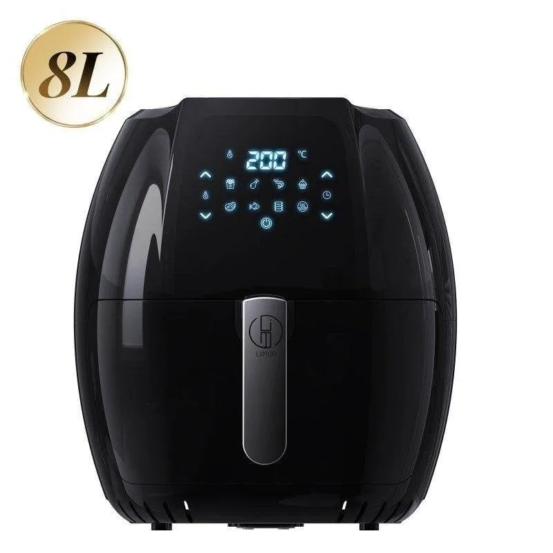 Friggitrice ad Aria Liimoo 8 L 2000 W con 8 programmi