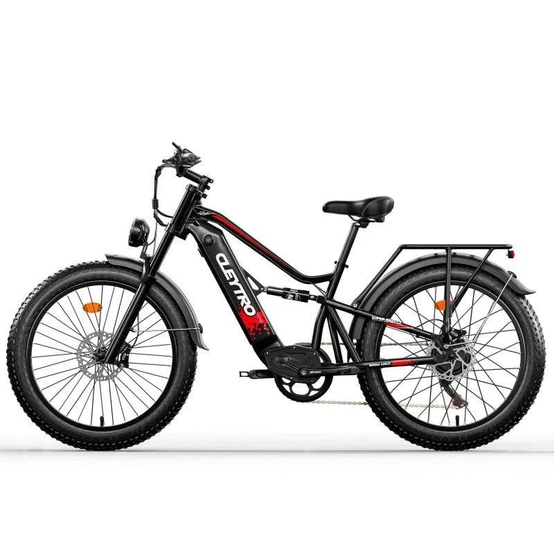 Bicicletta elettrica Cleytro 750W 48V 18Ah 26" Fat Bike Doppia Sospensione