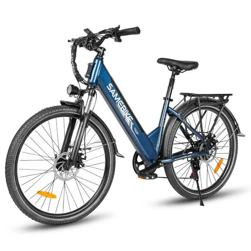 Bicicletta Elettrica Samebike RS-A01Pro-T 500W 36V 15Ah 26'' 25km/h 50km Blu