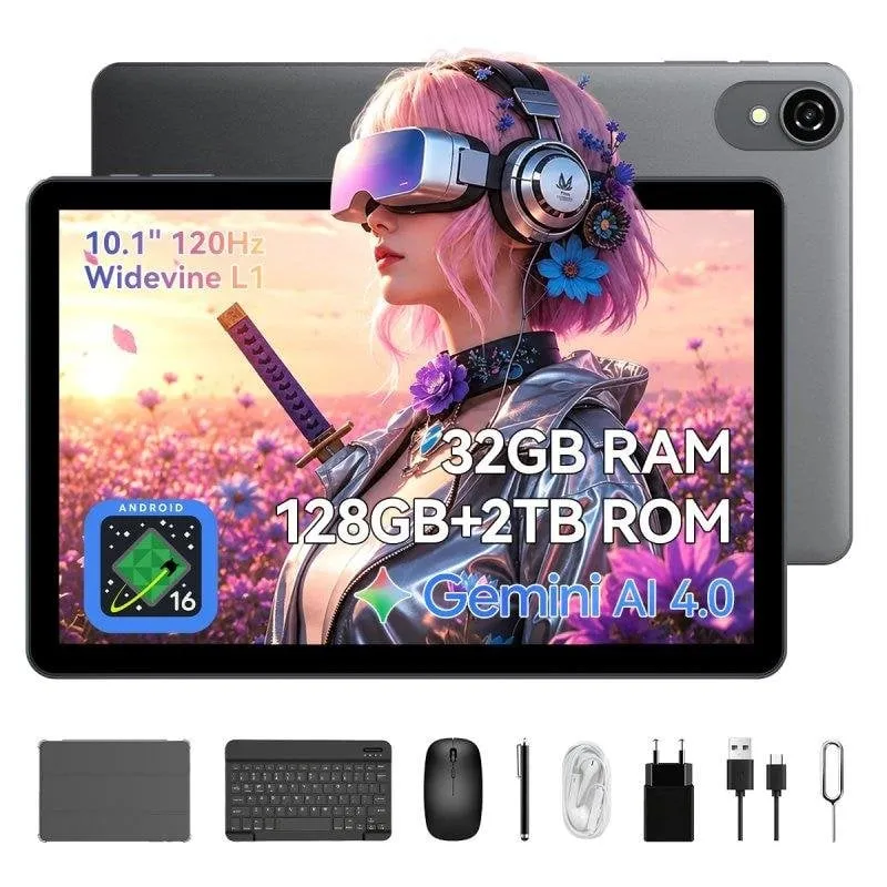 Tablet ExcitPower W80 WiFi + 4G 10,1" 8GB 128GB Grigio