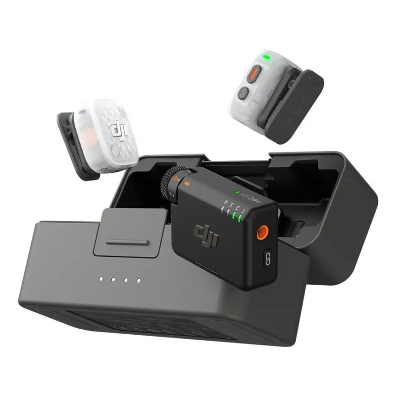 Microfono DJI Mic Mini 2S wireless omnidirezionale con custodia di ricarica