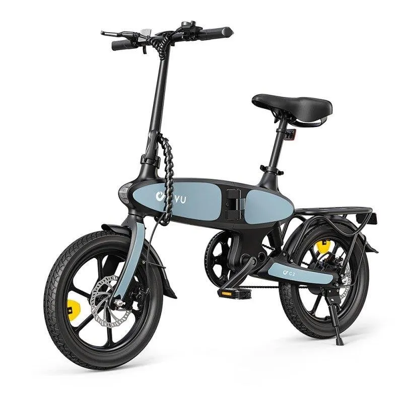 Bicicletta elettrica DYU C2 250 W autonomia 40 km 16 pollici