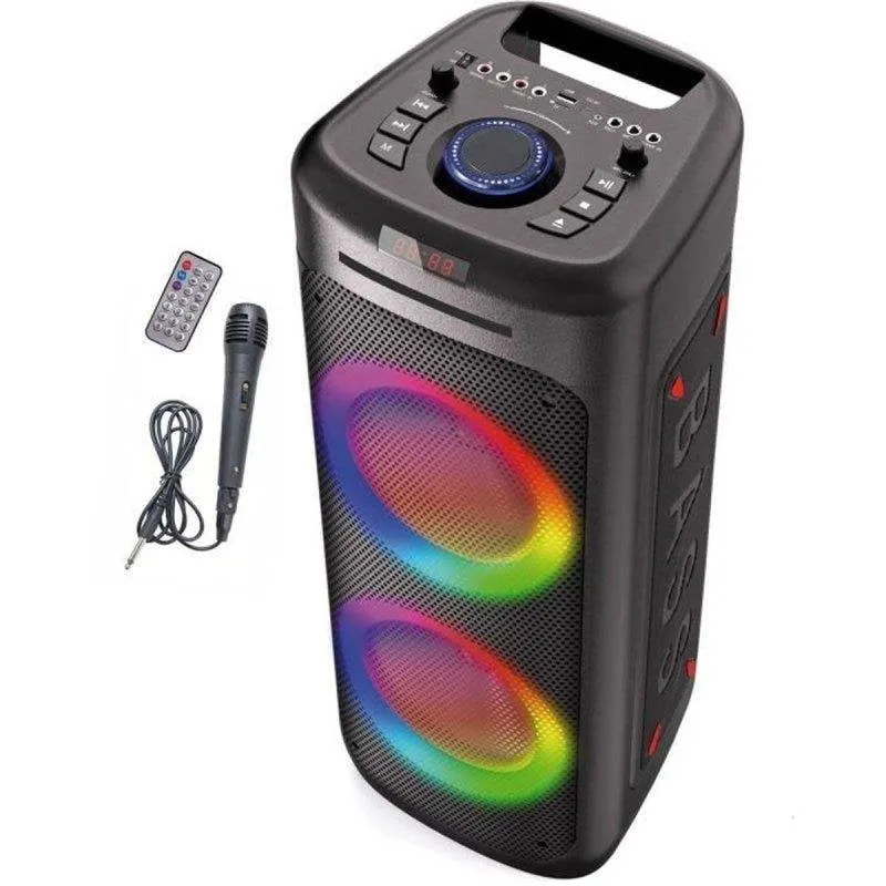 Altoparlanti Inovalley Karaoke Bluetooth 1000W con lettore CD e luci RGB