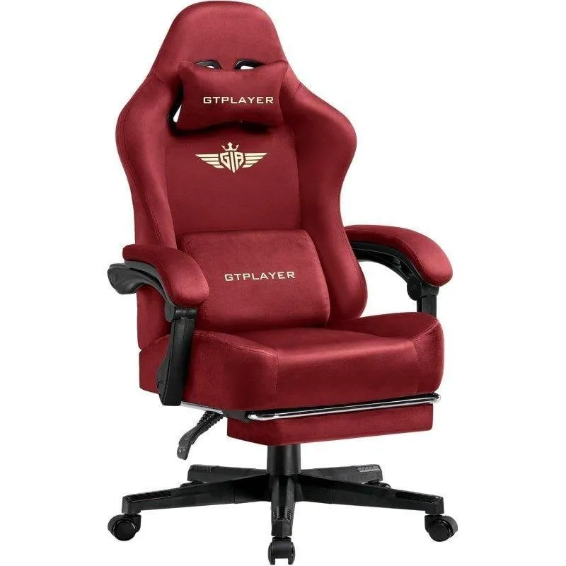 Gaming Chair GTPLAYER 160 degree inclinazione e poggiapiedi