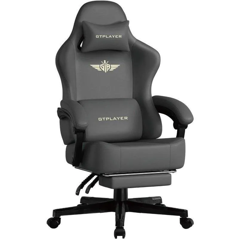 Sedia gaming GTPLAYER Ergonomica 160 gradi reclinabile poggiapiedi