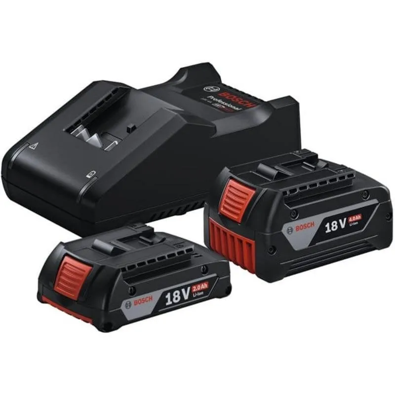 Confezione Batterie e Caricabatterie Bosch AMPShare 18V 4Ah+2Ah GAL 18V-40