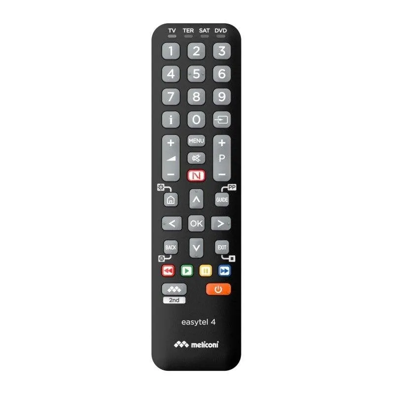 Meliconi Easytel 4 Telecomando Universale 4 Dispositivi TV TDT SAT