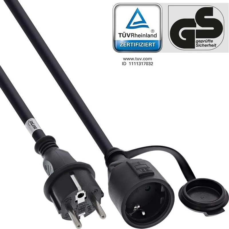 Multipresa InLine 16020S 1 presa con protezione IP44 e cavo 20 m