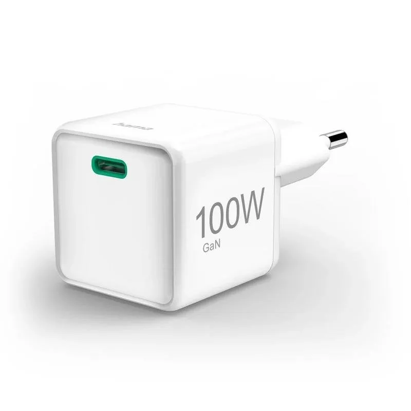 Caricatore Hama 100W GaN USB-C Power Delivery Quick Charge Bianco