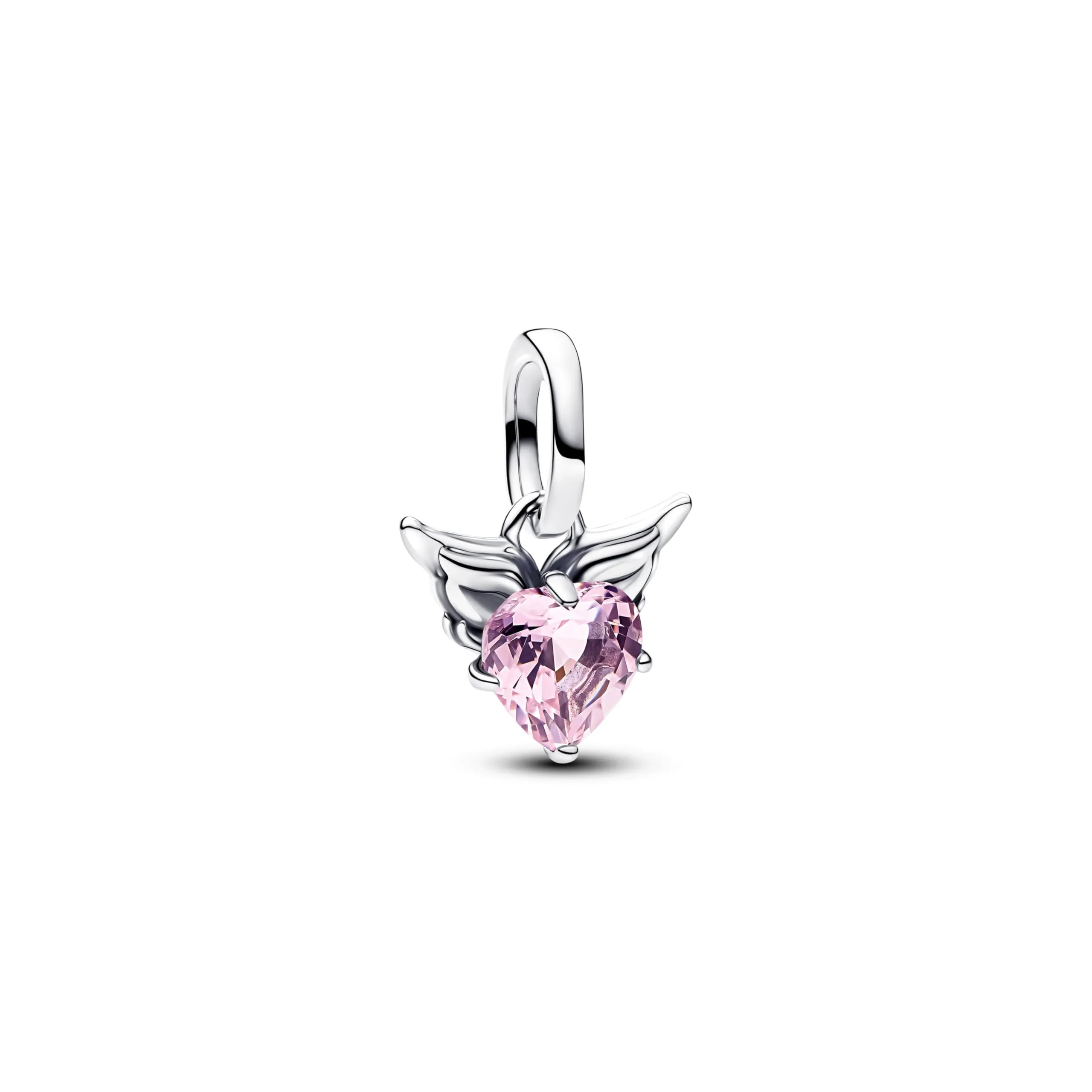 Pandora ME 793626C02 Mini breloque en Forme de cœur ailé en Argent Sterling avec Cristal Artificiel Compatible ME et Moments