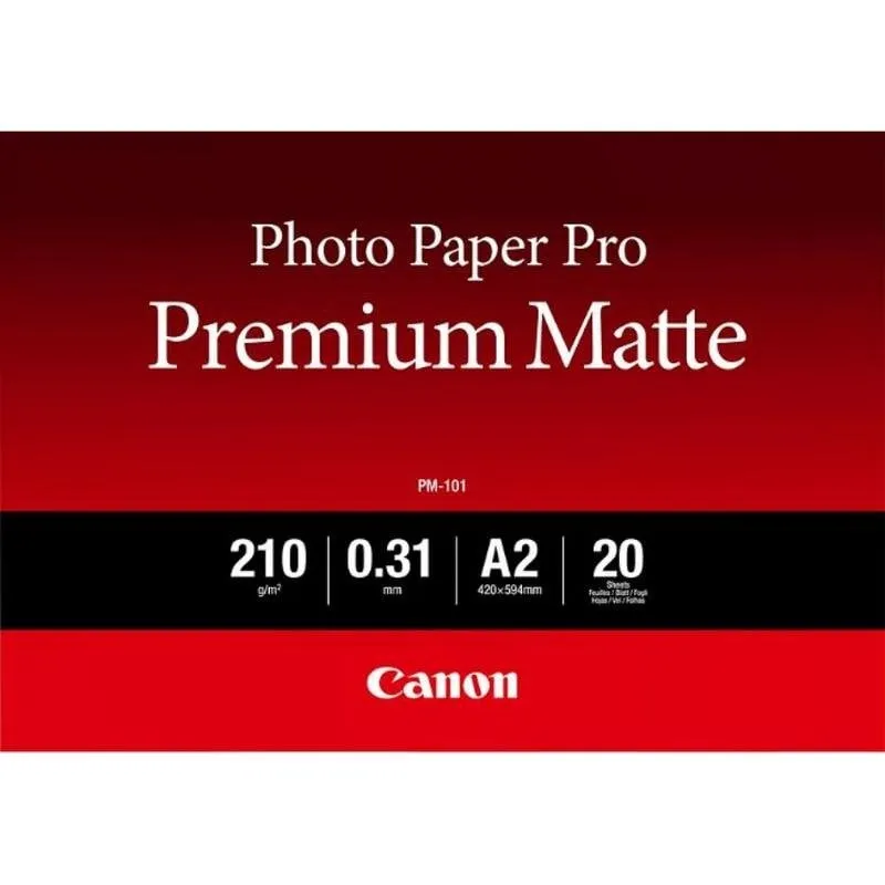 Carta fotografica Canon PM-101 Premium Opaca A2 210 g/m² 20 fogli